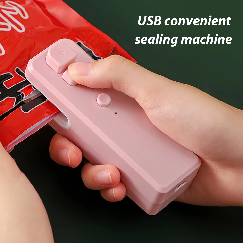Mini Plastic Bag Sealer USB Rechargeable Handheld Vacuum Sealing