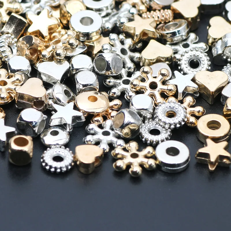 Versatile CCB Charm Spacer Beads - 100pcs Flat Round