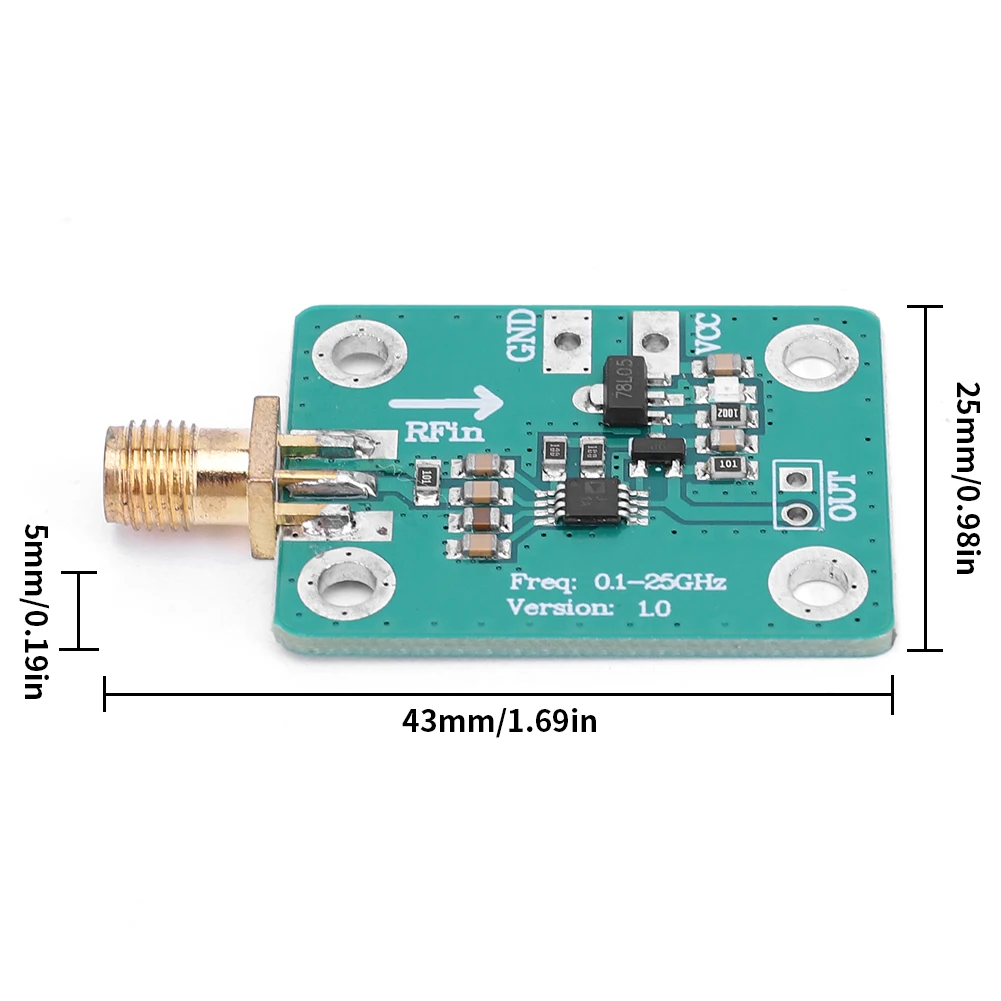 Module De Mesure De Puissance RF AD8319 0.1-8GHz - Convertisseur 24 Bits USB Type-C - Neuf - DIY