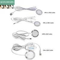 Ultrathin 8mm USB DC5V 3W 10W Dimmable Spotlight Surface Mounted Mini LED Circular Simple Ceiling Light Exhibition Cabinet Lamp 1