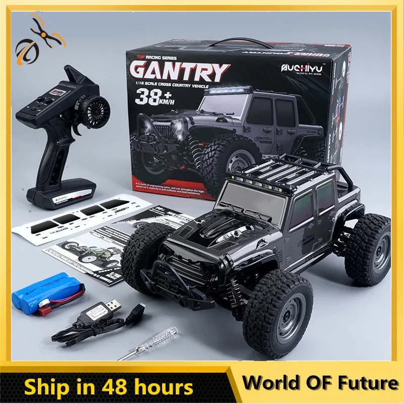 

1:16 50KM/H Or 70KM/H 4WD RC Car LED Headlights 2.4G Waterproof Remote Control Cars High Speed Drift Monster Truck for Kids Toy