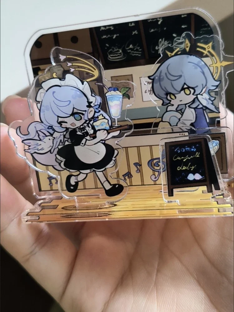 Honkai: Star Rail Robin Sunday Coffee Shop Acrylic Figure Stand Decor Ornament Collection