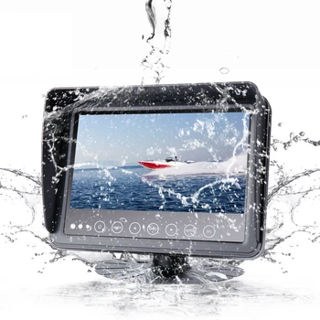 Monitor impermeabile 7 pollici IPS IP68 AHD AV Monitor per auto per autobus Taxi rimorchi camion carrelli elevatori gru mietitrice osservazione della barca