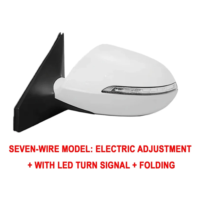 기아 스포티지 R 2011-2016용 사이드 미러 접이식 열선 후방 거울 어셈블리 5 7핀 9선 외부 액세서리