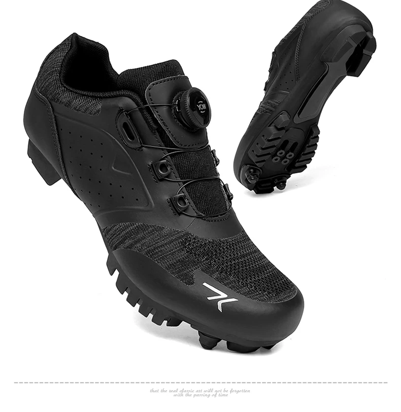 Road Bike Self-Locking Shoes Men's MTB Cycling Non-slip
