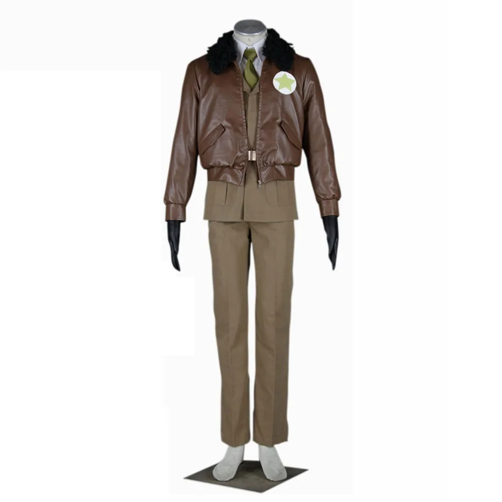 

Unisex Anime Cos Alfred F Jones Cosplay Costumes Outfit Halloween Christmas Uniform Custom Size