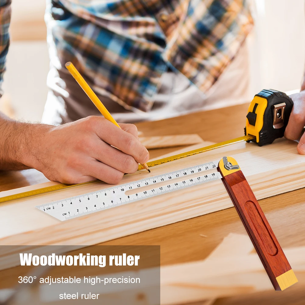 Angle Rulers Gauges Tri Square Sliding T-Bevel with Wooden Handle Level Measuring Tool Wooden Marking Gauge Protractor digital angle protractor level gauge carpenter measuring tool angle measuring tool angle protractor woodworking measuring tool