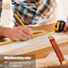 Angle Rulers Gauges Tri Square Sliding T-Bevel with Wooden Handle Level Measuring Tool Wooden Marking Gauge Protractor 5