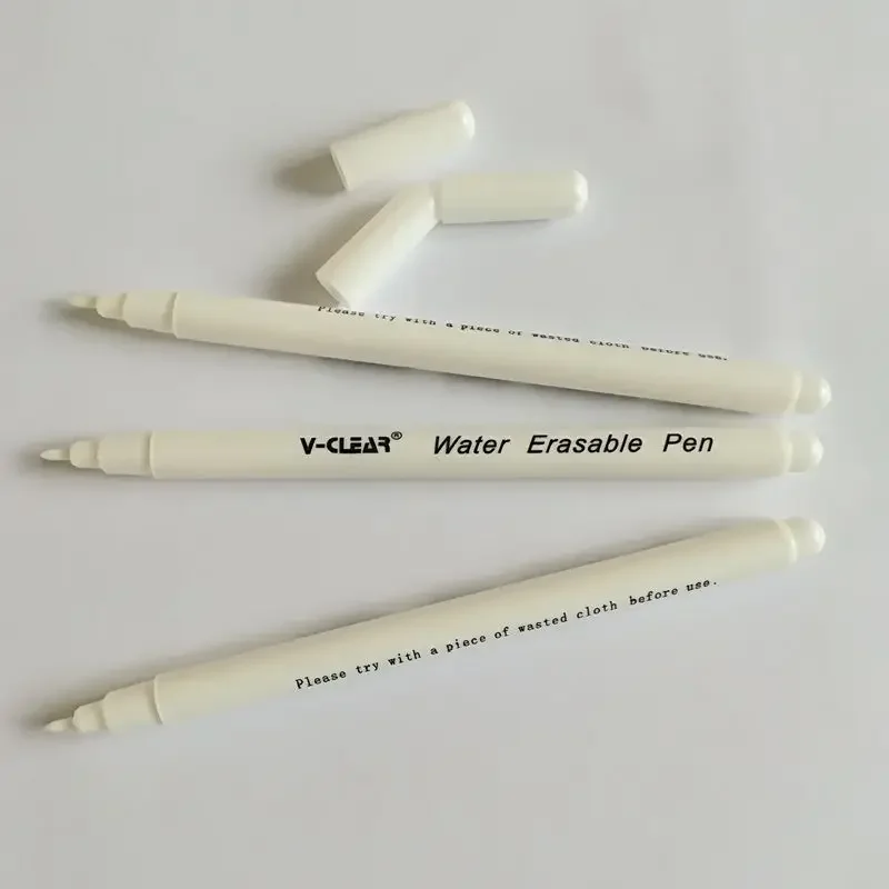 Water Erasable Fabric Marker Sewing Fine Line Erasable Marking Pen Chako Ace White