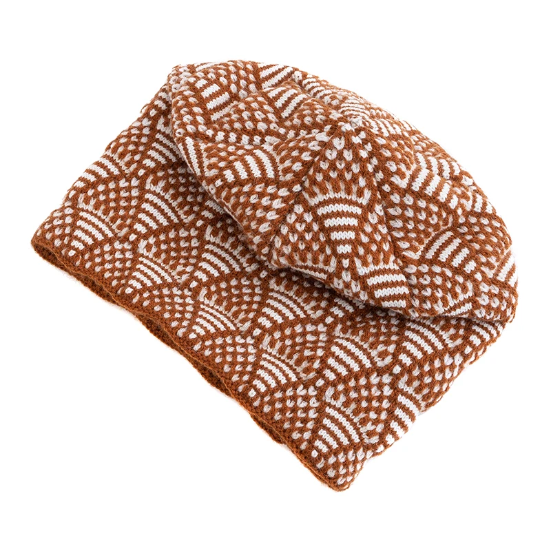 New Women Winter Hats Female Slouchy Beanie Hat Plush Lined Warm Knitted Hats