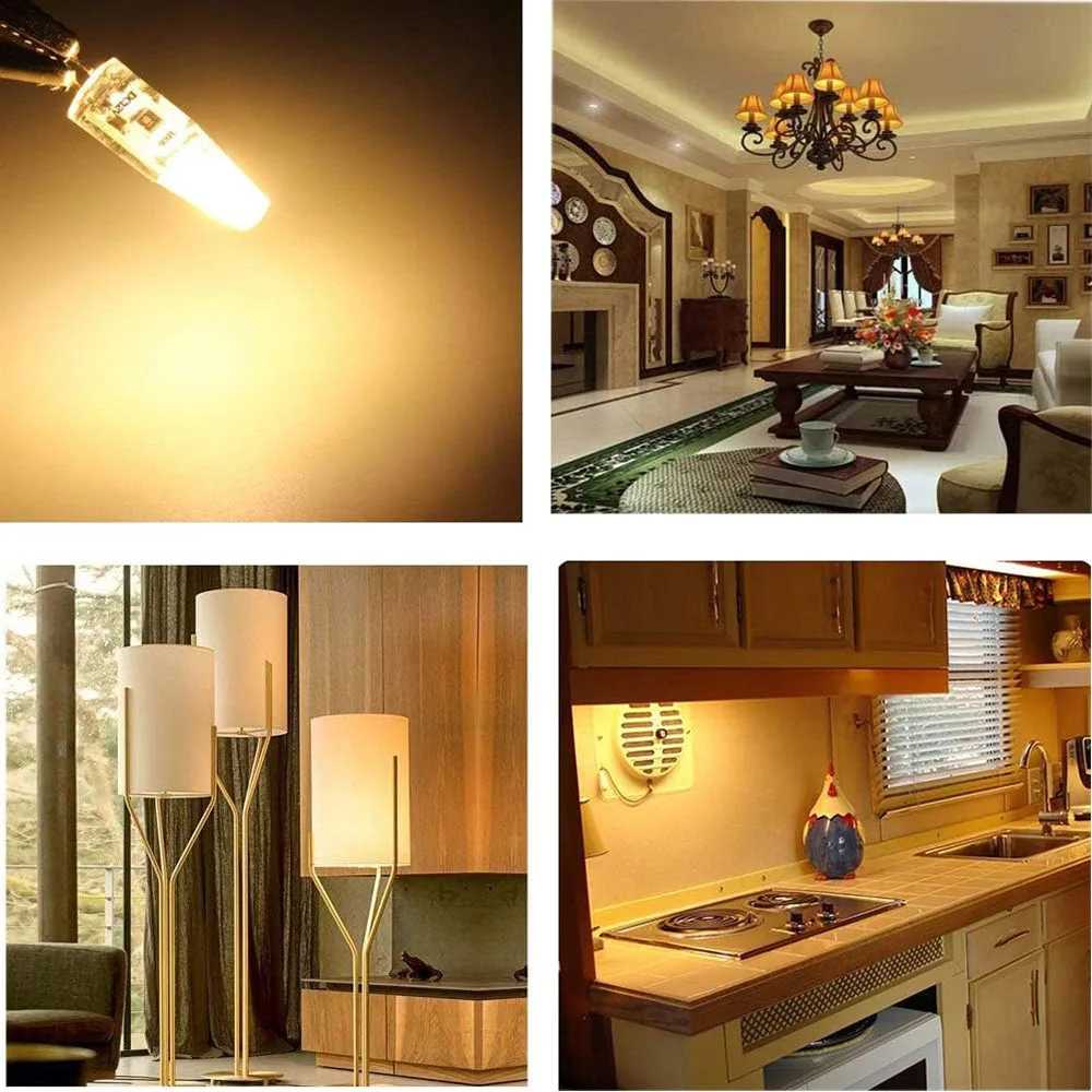 에너지 절약 실리콘 조명, 할로겐 램프 교체, G4 LED 전구, AC, DC12-24V, 웜, 콜드, 내추럴 화이트, 3W, 10LED, 5W, 20LED, 360 도