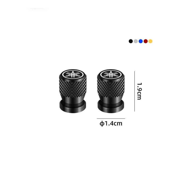 Motorcycle Wheel Tire Valve Stem Caps CNC Airtight Covers For Yamaha R1 R3 R25 Mt-09 Mt07 Fazer Fz6 Xj6 R15 TMAX YS125 XTZ125 motorcycle accessories