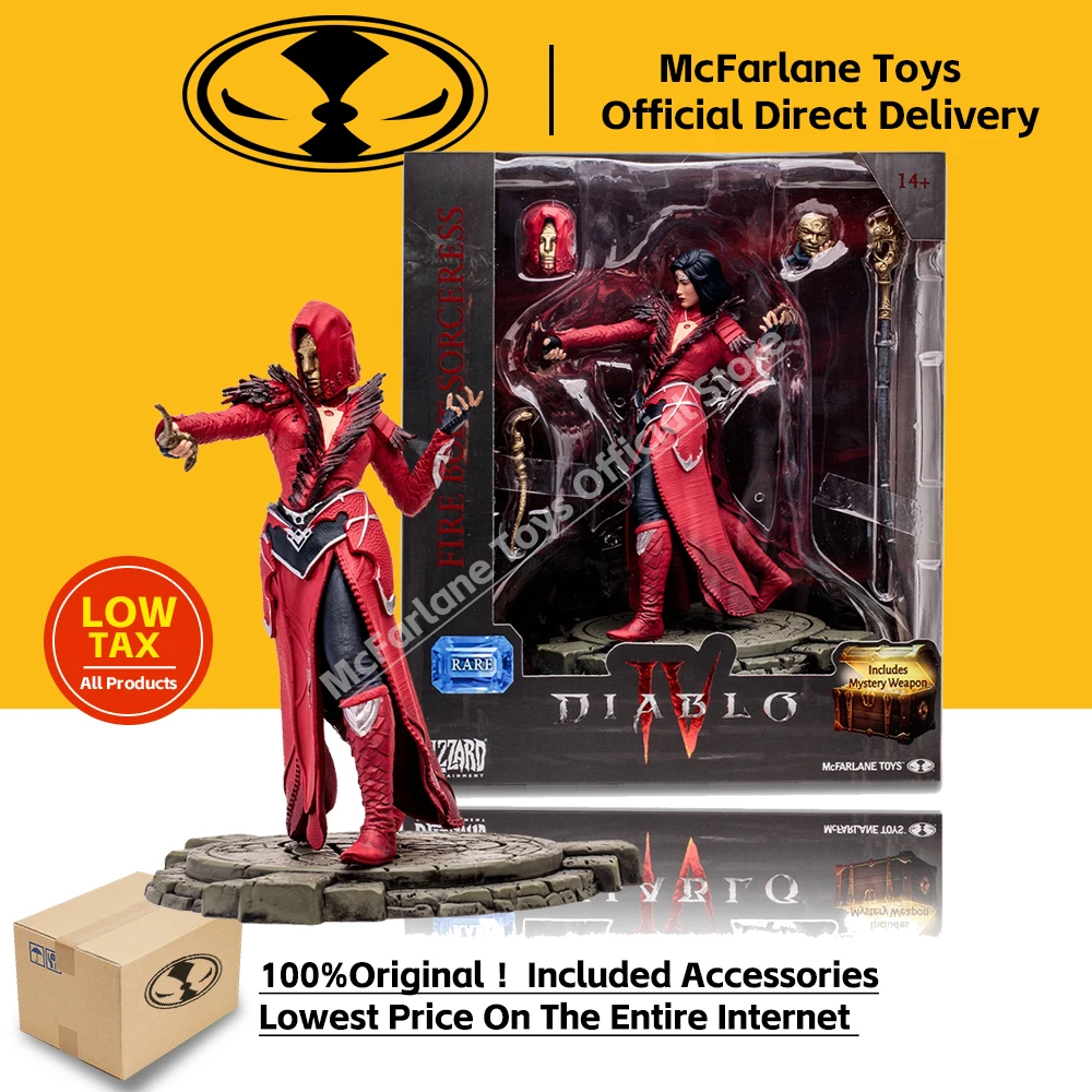 Diablo Iv Fire Bolt Maga 1:12 Figura Posata Idra Lightning Maga Ice Blades Magoneria Fire Bolt Magsess Mcfarlane Toy