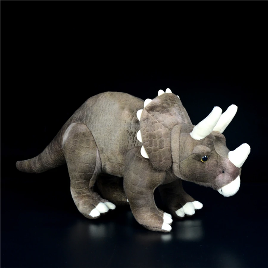 Triceratops High Fidelity Anime Cute Jurassic Plushie Dinosaur Plush Toys Lifelike Animals Simulation Stuffed Doll Kawai Toy Kid 4
