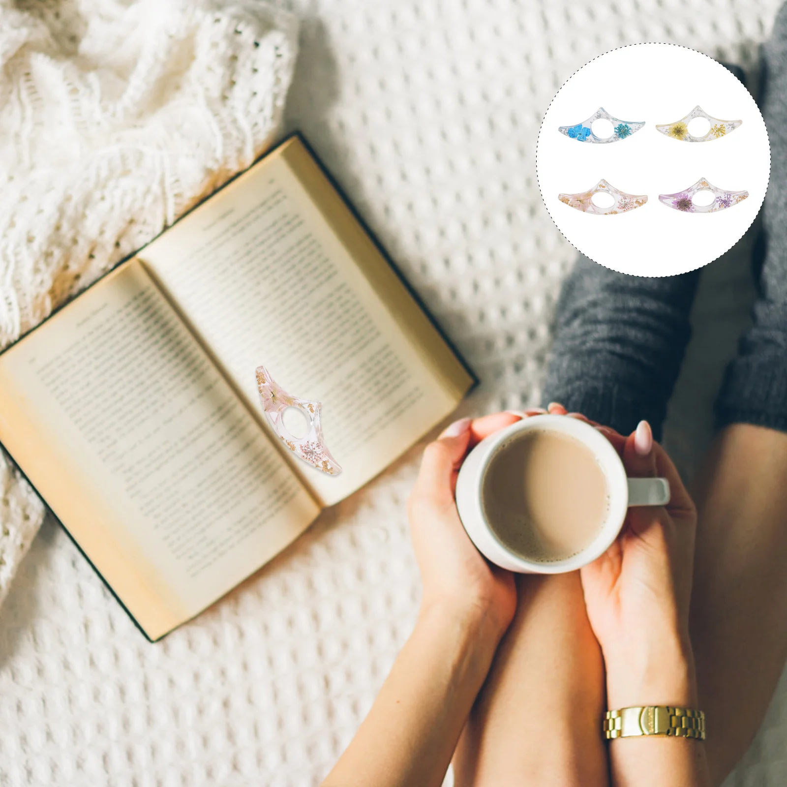 

Прозрачное Кольцо-держатель для книг с высушенными цветами