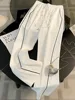 Women's Tracksuit Contrast Zipper Full Sleeve Jackets High Wasit Drawstring Straight Pants Female Suits 2025 Spring Lady Outfits 3