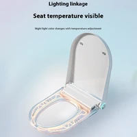 ฝารองนั่งชักโครกอัจฉริยะ พร้อมระบบทำความร้อน ปรับอุณหภูมิได้ มีไฟกลางคืน ใช้ได้กับโถชักโครกทั่วไป 6