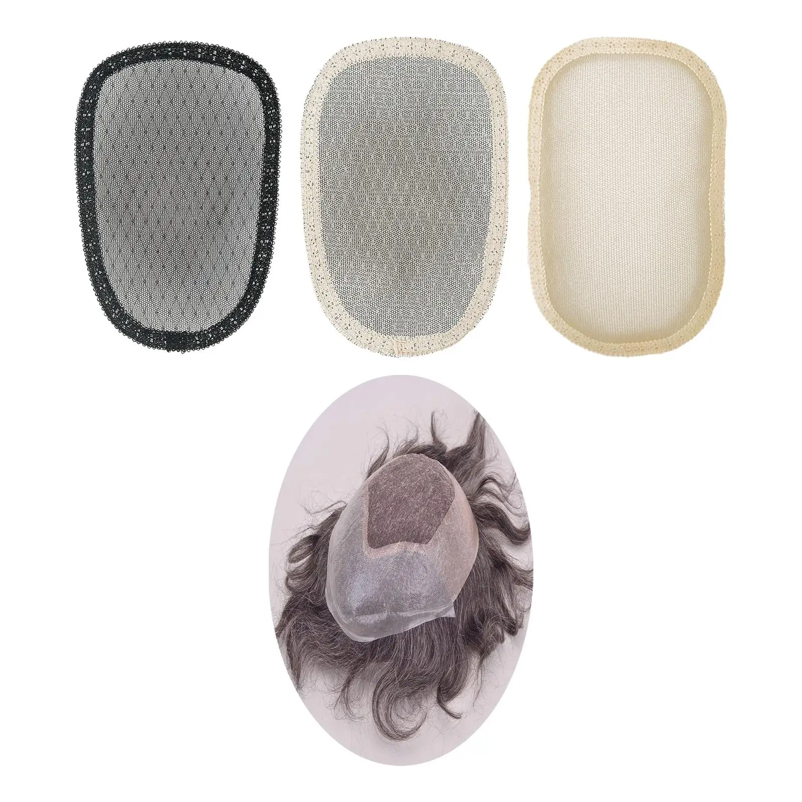 Hair Net Wig Net Bottom Breathable Elastic Soft Wig Mesh Weaving Net for Hairpieces Making Hair Bun Wig Accessory Making Wig