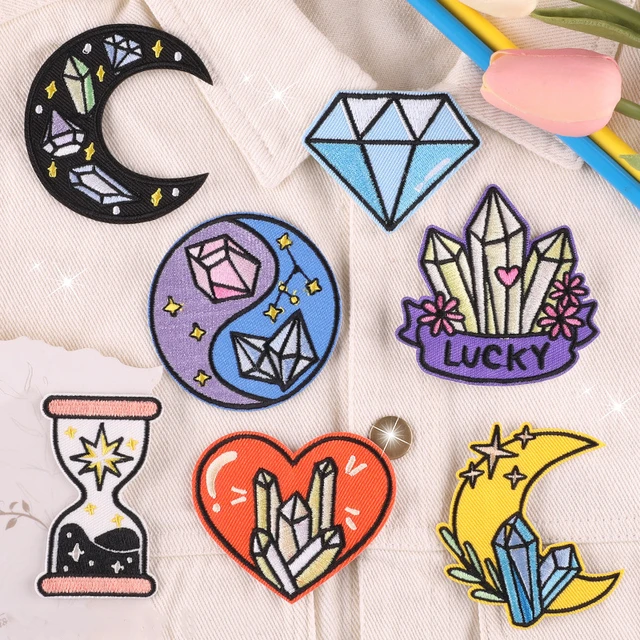 Crystal Diamond Patch Embroidery Stickers Creative Love Hand Account DIY  Accessories Clothes Decoration Patch Stickers - AliExpress