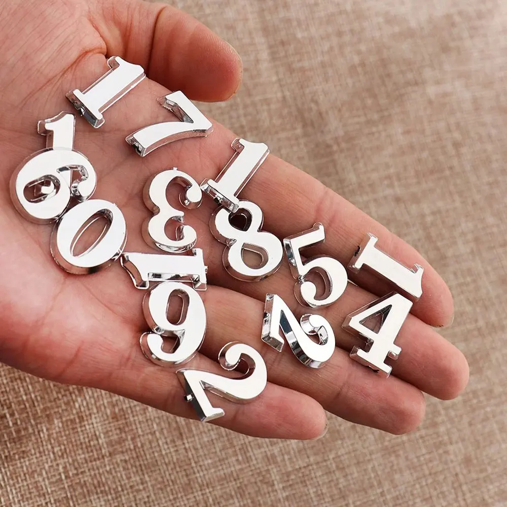 1Set Numerals Handmade Material Restore Digital Repair Tools for Quartz Clock Arabic Number Parts