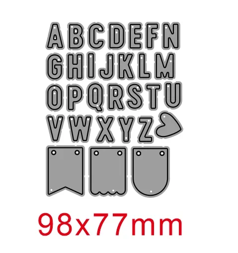 Addy zanaat metal kesme ölür kesim kalıp numarası ve alfabe koleksiyon defteri kağıdı zanaat bıçak kalıp bıçak yumruk şablonlar die