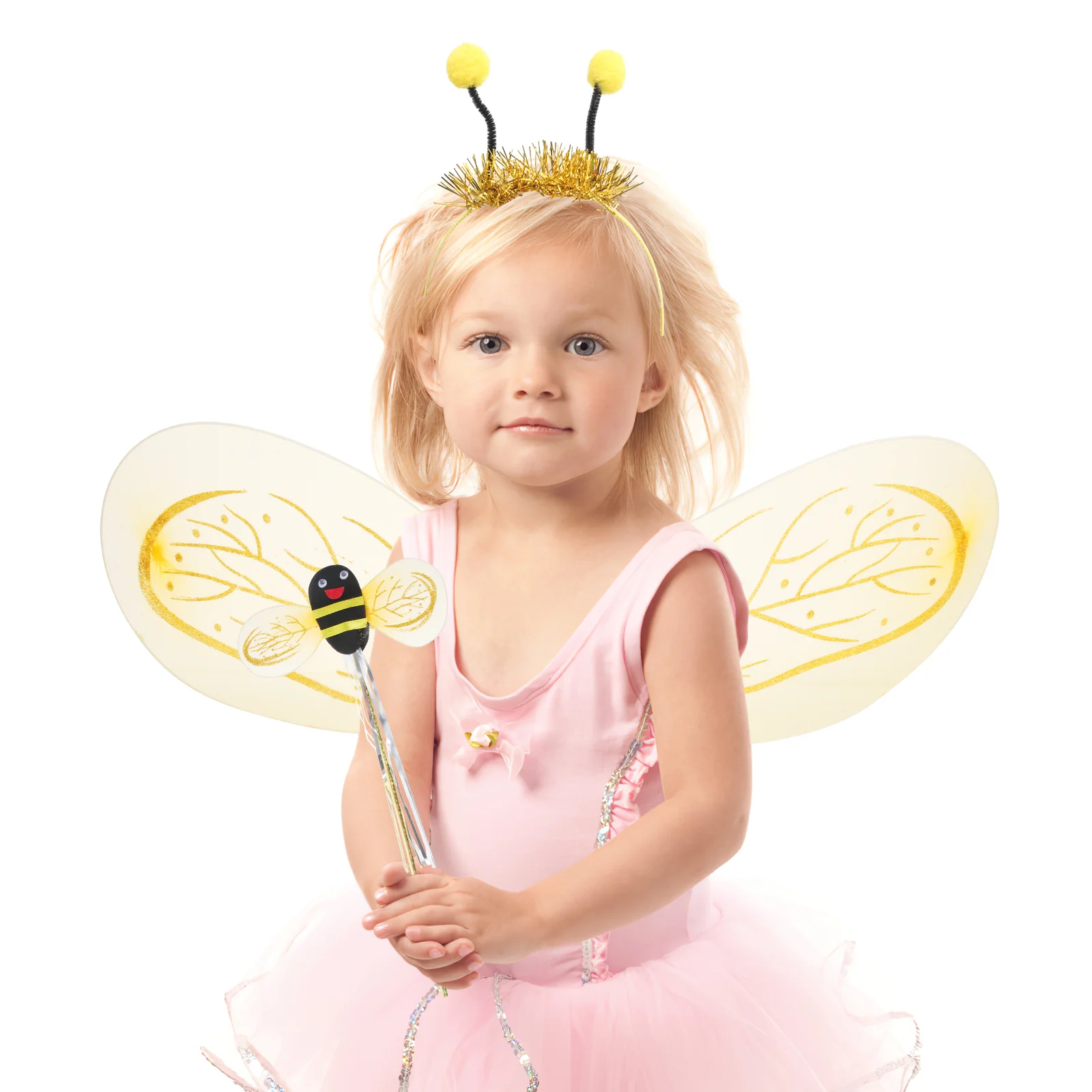 Bee Performance Props Kids Halloween Costume Wings Fairy Gift Pp Dress Up Child