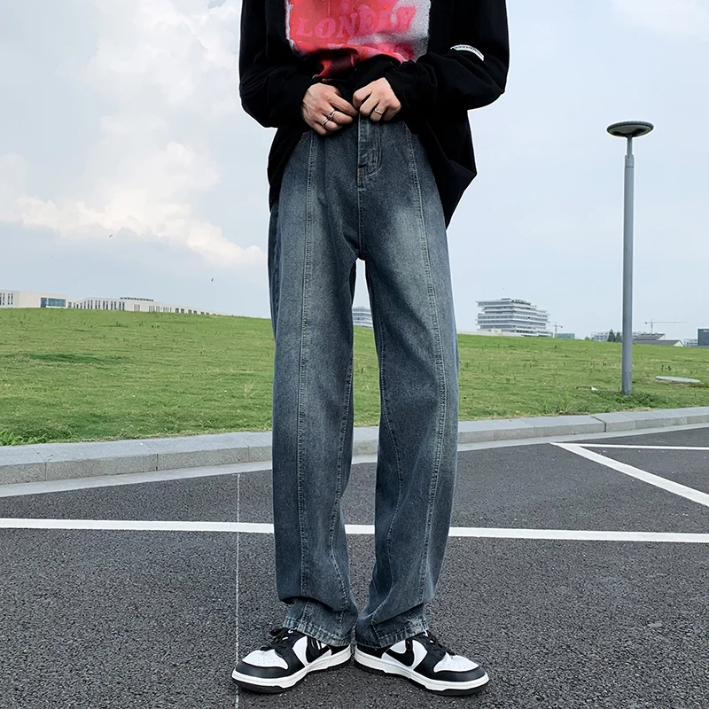 

New Arrival Spring and Summer New Style Jeans Korean Style Street Fashion Loose Denim Trousers Baggy Casual Pants 2023 B127