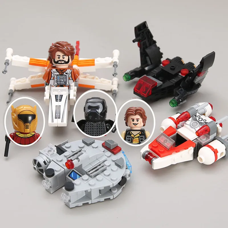 Star Brick Wars Mini Millennium Falcon Shuttle X-Fighter Puzzle Action Figure Assemblate Building Blocks Toy Boys