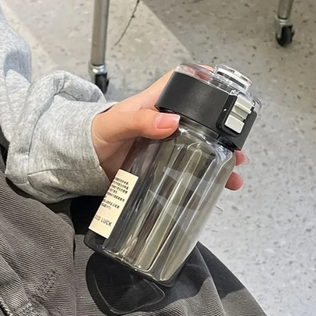 Water Bottle Plastic Portable Water Cup with Tea Compartment Outdoor Student Sports Cups BPA Free Water Bottle 4
