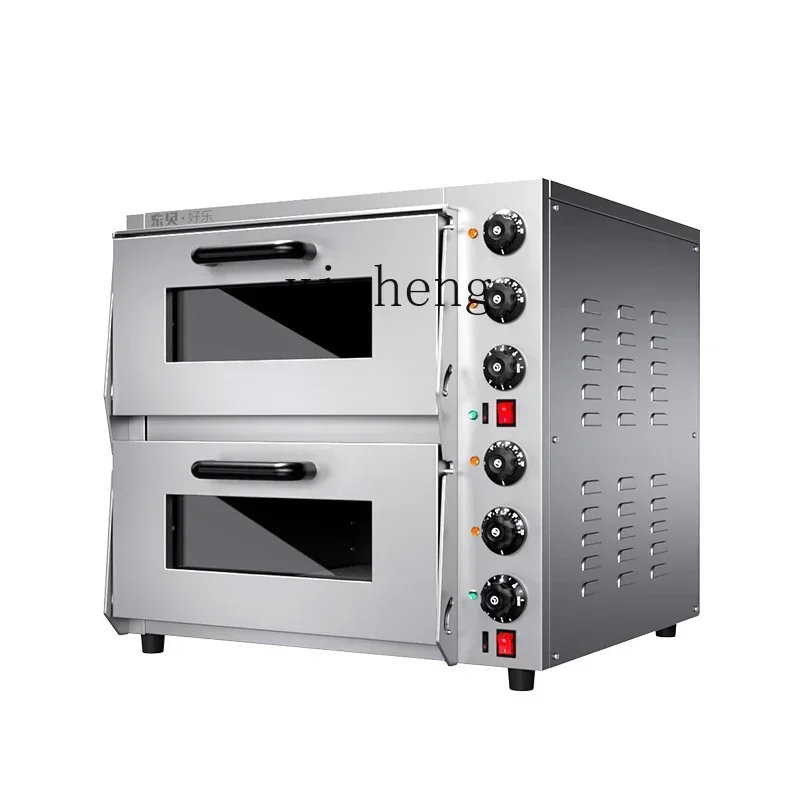 Electric Oven Commercial Double-Layer Baking Bread Pancake Pizza Oven Two-Layer Two-Plate Oven