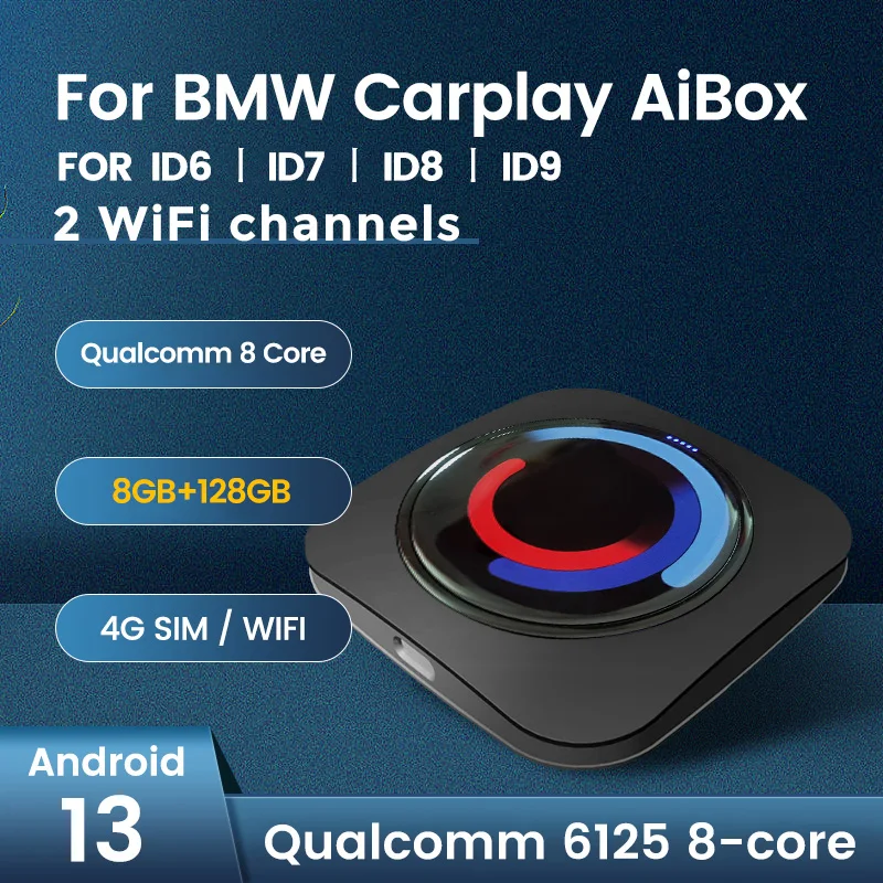 For BMW Ai Box ID6 ID7 ID8 ID9 Android 13.0 System Support IPTV 