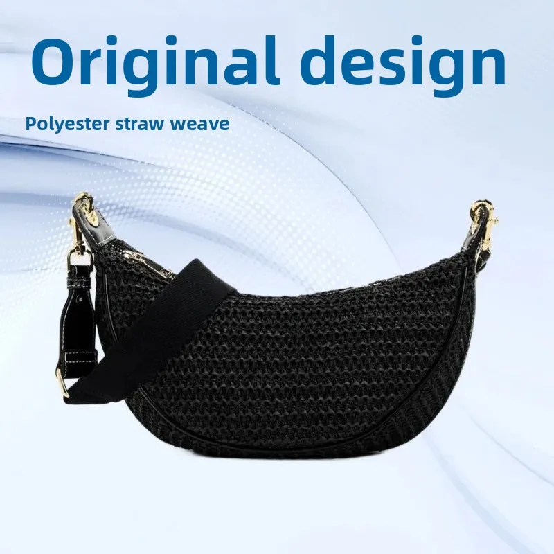 Trendige Strohhandtasche für Damen