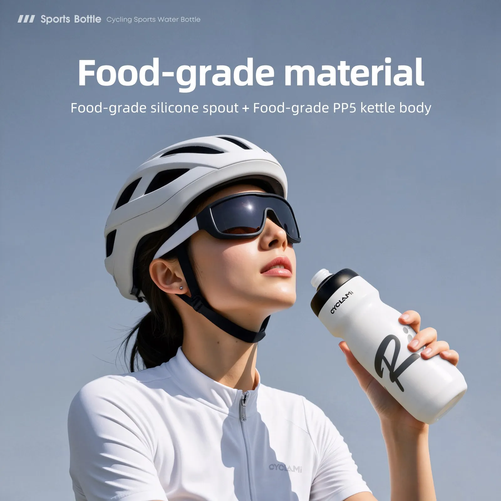 Ultra-Light Leak-Proof Squeezable Cycling Water Bottle, Taste-Free for Camping, Hiking, and Sports