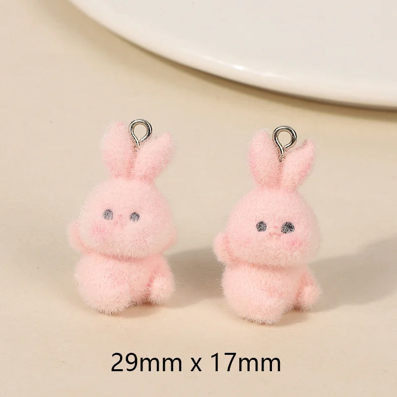 3D Flocking Resin Charms 2