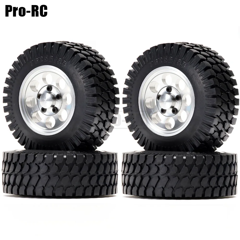 

Alloy 1.55" Beadlock Wheel Rims & 78mm Rubber Tyre Tires For RC 1/10 Rock Crawler Axial SCX10 D90 90069 LC70 L80 Jinmy CC01