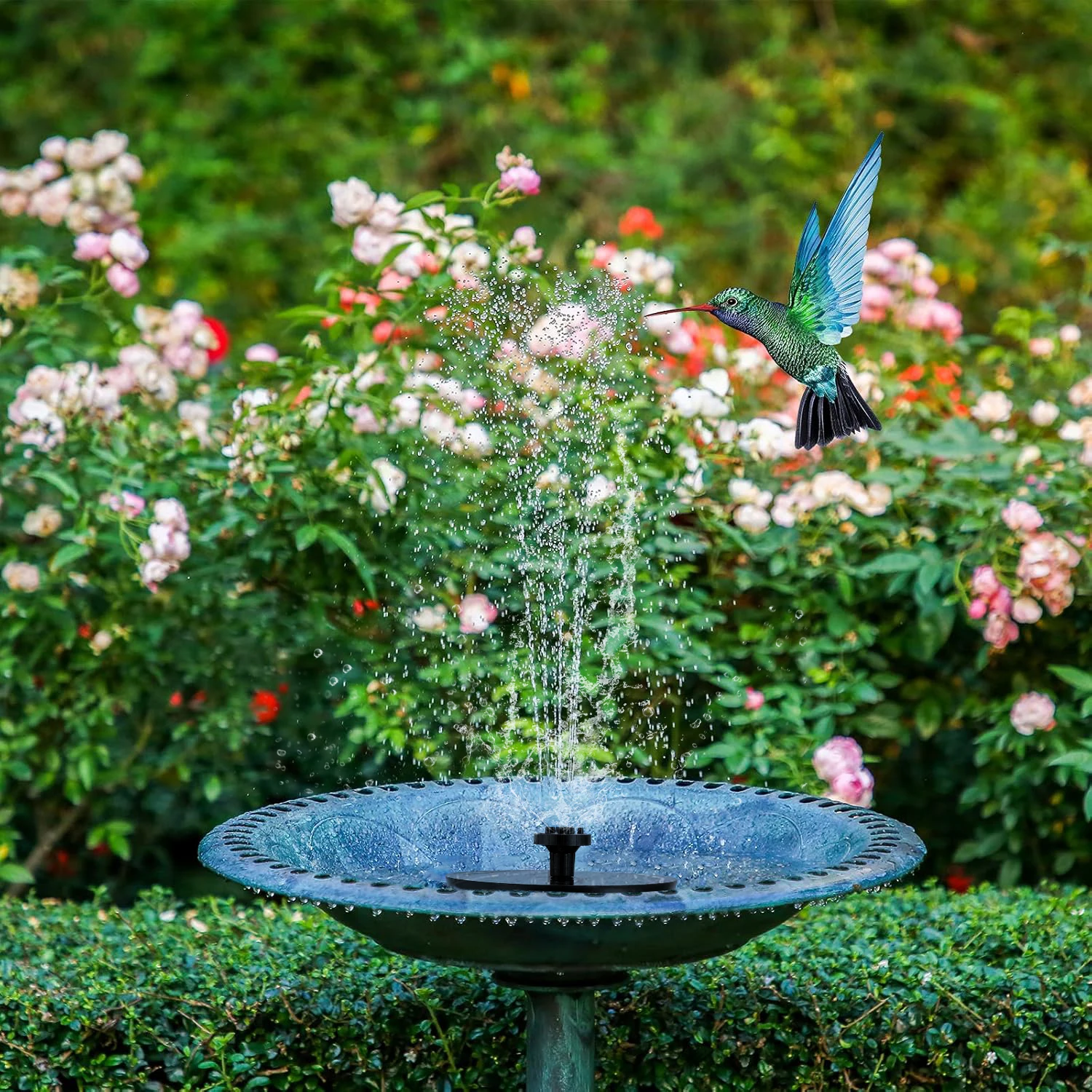 Solar Water Pump Circular Fountain Pump 150L/h With 4 Nozzles for Bird Bath Garden Outdoor Pool Circulation Oxygen Supply Device solar fountain solar fountain pump solar water pump