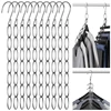 7 Hanging Hole Wardrobe Multi-port Support Circle Clothes Chain Hooks Clothing Drying Rack Hangers Home Storage 1
