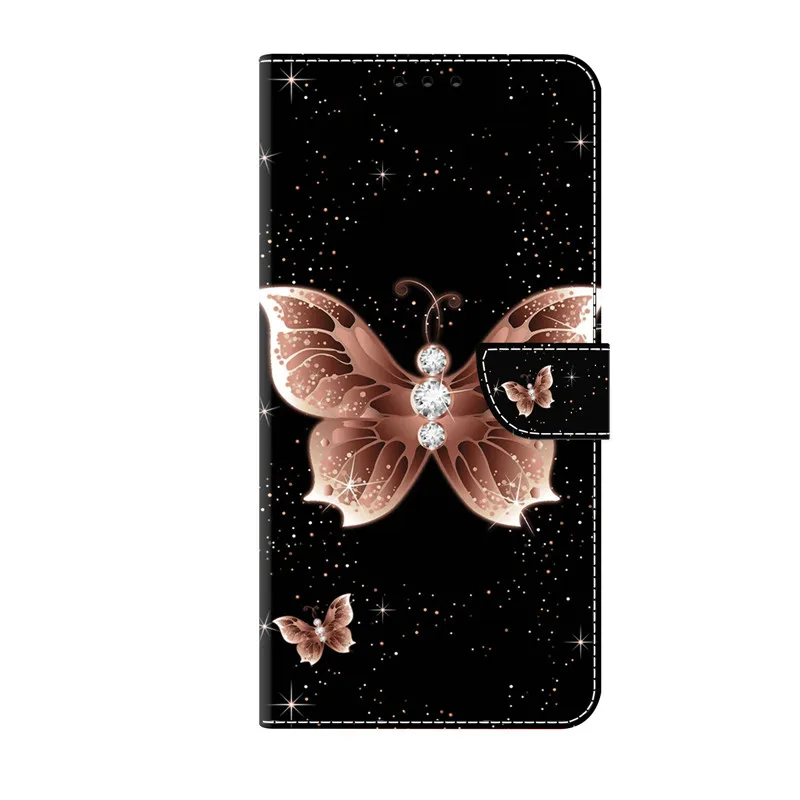 Pink Heart Wallet Leather Cover Phone Case