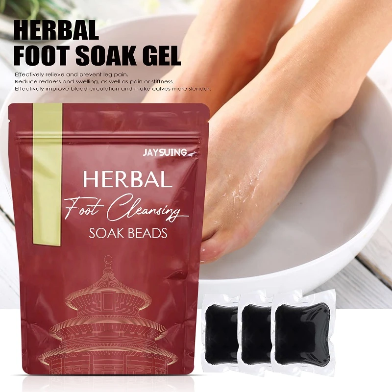 10pcs/bag Natural Herbal Foot Cleansing Soak Beads Slimming Foot Bath