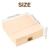 Wooden Tea Bag Jewelry Organizer Chest Storage Box 9 Compartments Tea Box Organizer Wood Sugar Packet Container 6