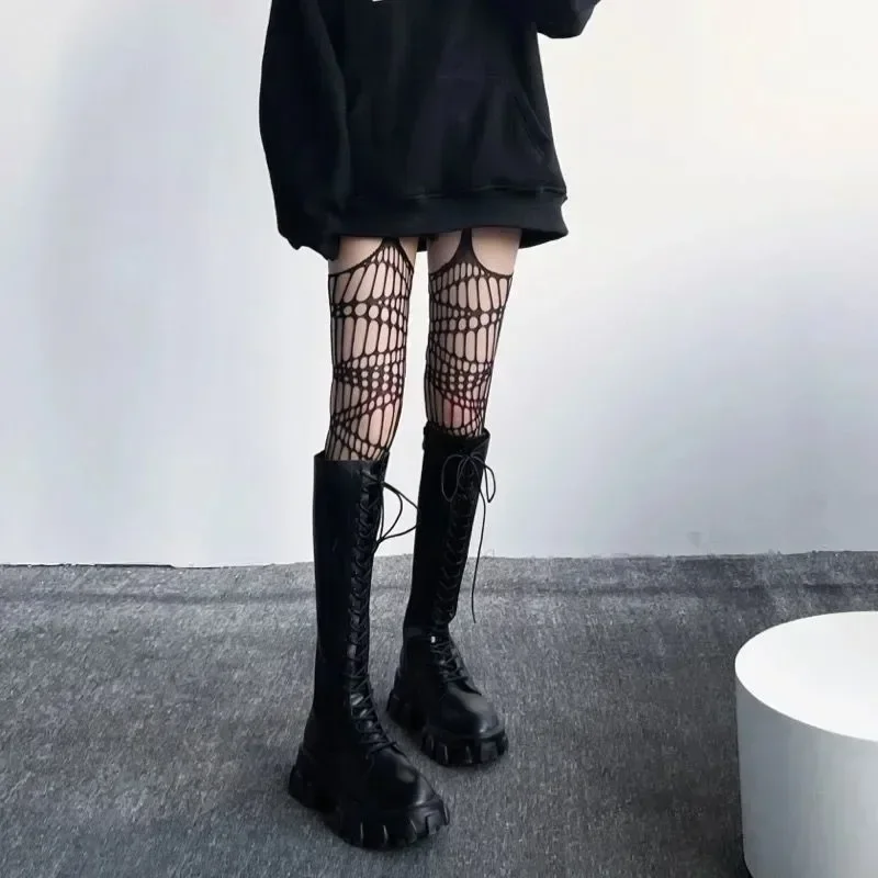 Lolita gothic girls fishnet stockings women fashion Halloween tights