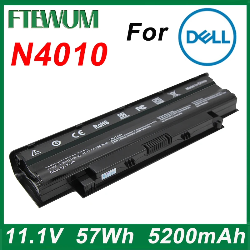 

N4010 11.1V 57Wh 5200mAh For Dell Laptop Battery Inspiron J1KND N5110 N5010 N5050 M5110 N7110 N5040 Vostro 1440/1540/2520/3450