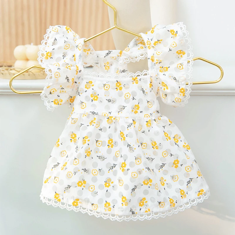Puppy Dress for Small Dog Dog Clothes Summer Pet Costume Cute Floral Dog Vest Cat Skirt Chihuahua Bichon Yorkie Cooling Clothing