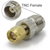 Connector TNC to SMA Adapter Male plug & Female jack RF Coaxial Adapter Test Converter Brass 50ohm Straight Wire Terminals TNC 5
