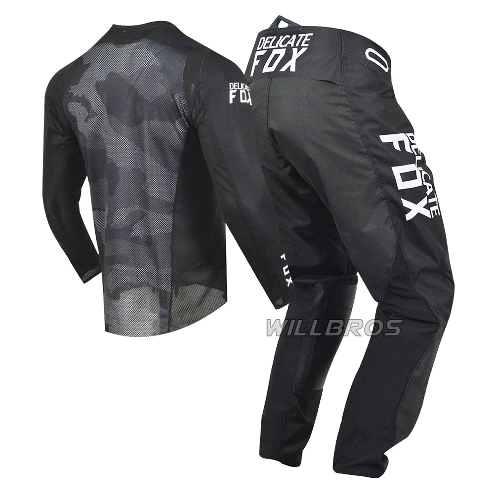 Delicate Fox 180 Oktiv Trev Jersey Pants Motocross MX Combo Enduro Gear Set MTB ATV UTV DH Bike Outfit Moto Cross Suit Kits Men