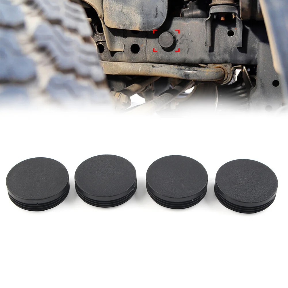 

4Pcs Auto Chassis Frame Tube Hole Cover Plugs For 2007-2017 Jeep Wrangler JK Car Accessories