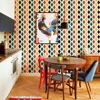 Rero Boho Wavy Line PVC Wallpaper Self-adhesive Waterproof Bathroom Kitchen Wall Decor Colorful Cabinet Vinyl Sticker 3