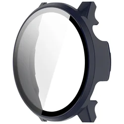 Dual - Function Tempered Glass Screen Protector & Protective Case - Garmin Venu4 45mm (Midnight blue)