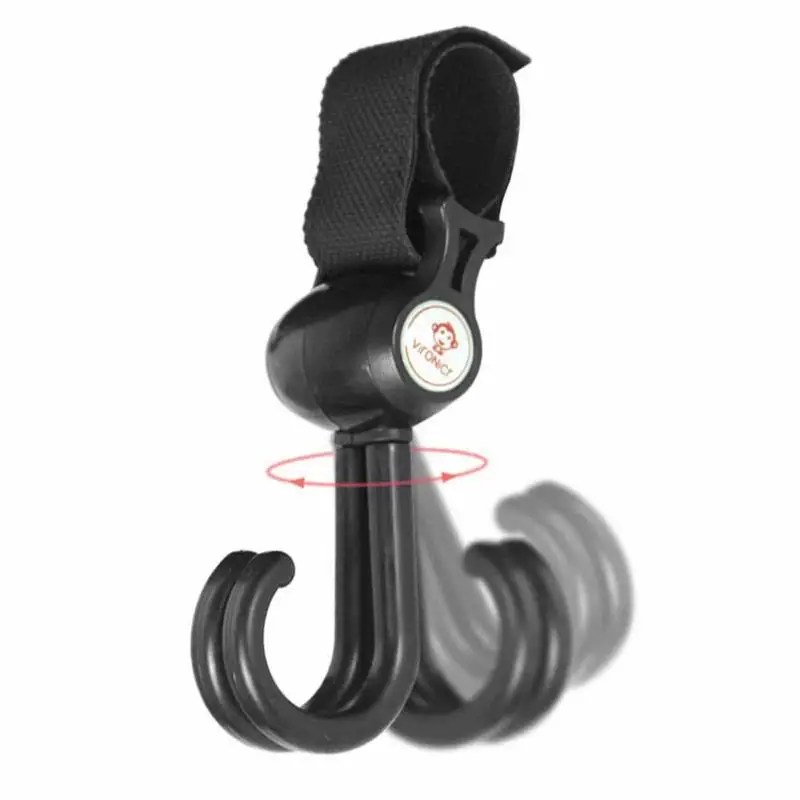 

Stroller Organizer Hook 360 Hooks For Stroller Troller Hooks For Hang Bags Multi-Purpose Convenient Stroller Clips For Diaper