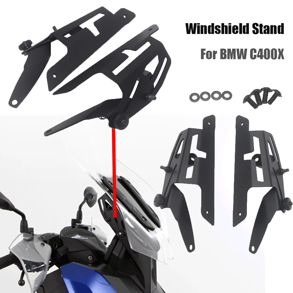 

For BMW C400X Motorcycle Windscreen Bracket Adjustable Windshield Stand